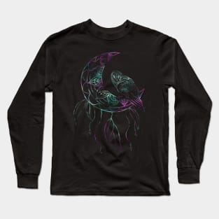 Owl and moon Long Sleeve T-Shirt